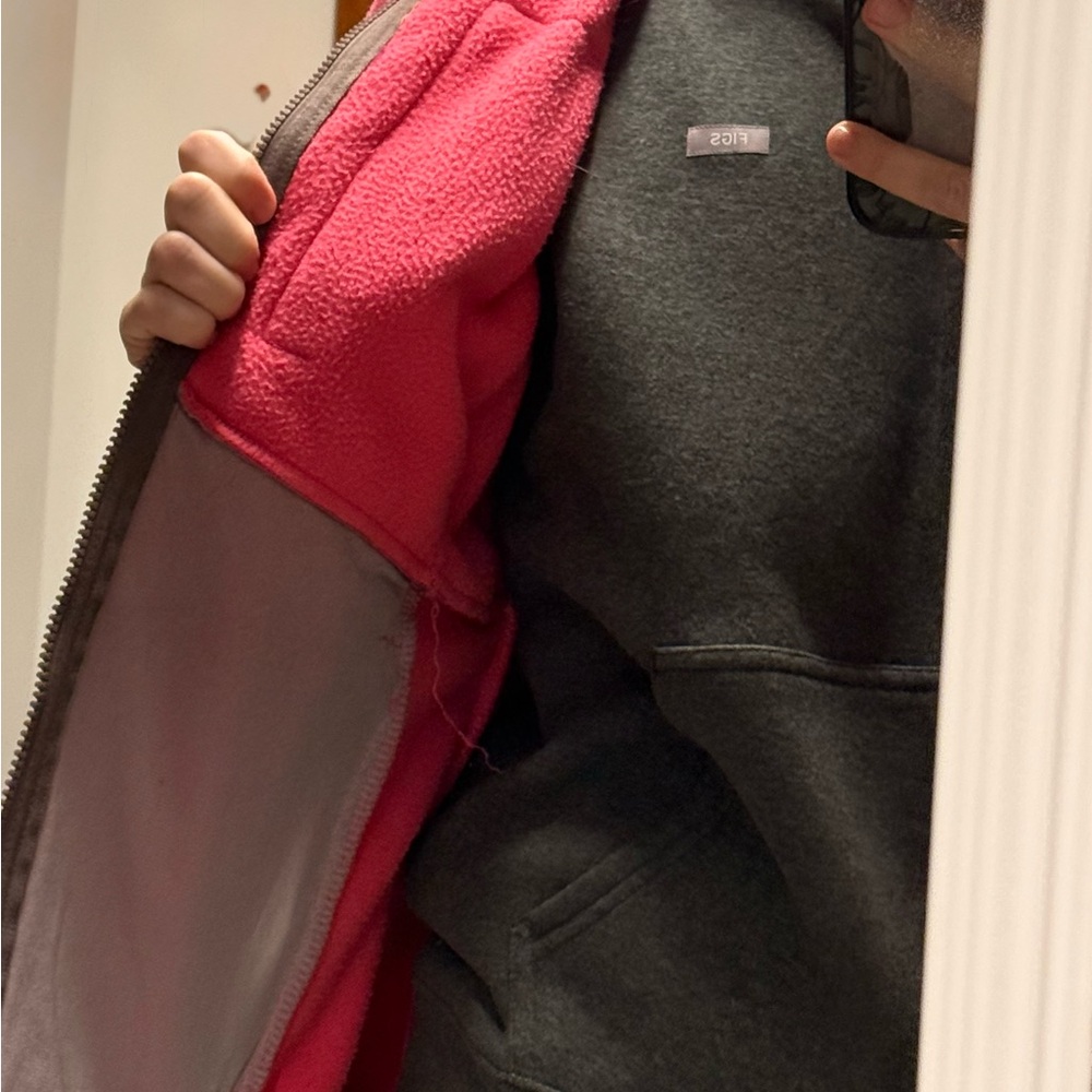The North Face Pink and Plaid Fleece Jacket - Picture 5 of 5